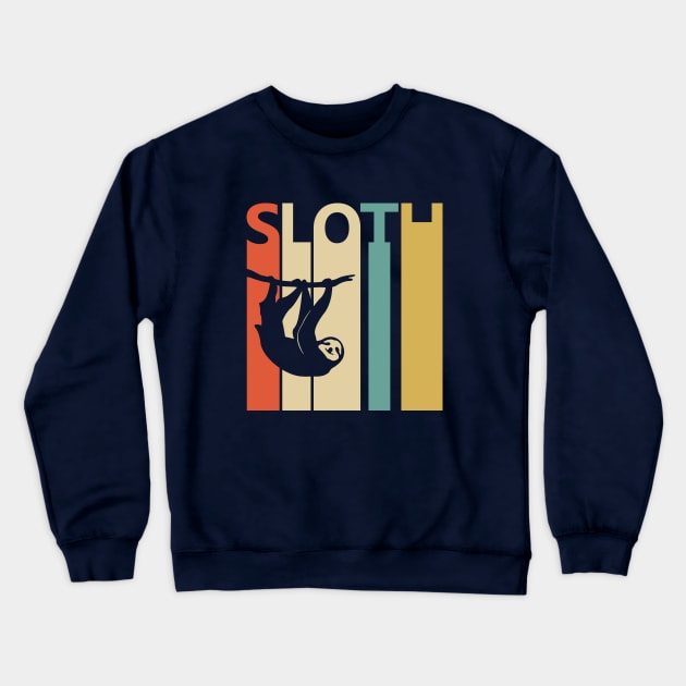 Funny Vintage Sloth Gift Crewneck Sweatshirt by GWENT